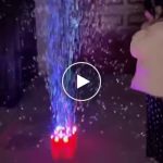 Hudební a světelný bublinový ohňostroj – video