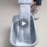 Samoždímací mop na čištění podlah (1ks, 130 cm) – video