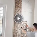Trojrozměrné tapety s imitací kamene (10 ks.) – video