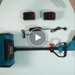 AKU Ruční fréza na sníh + Náhradní baterie (2ks, 4Ah) – video