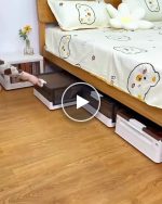 Víceúčelový podpostelový úložný box (80x40x16 cm) – video