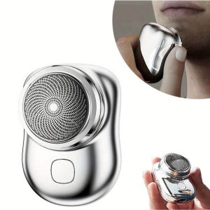 Mini přenosný elektrický holicí strojek (Stříbrný)