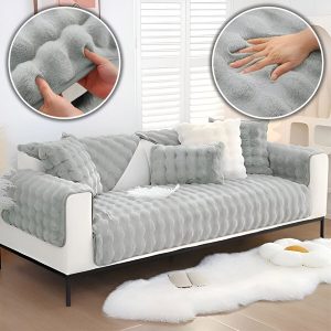 Měkký plyšový potah na pohovku